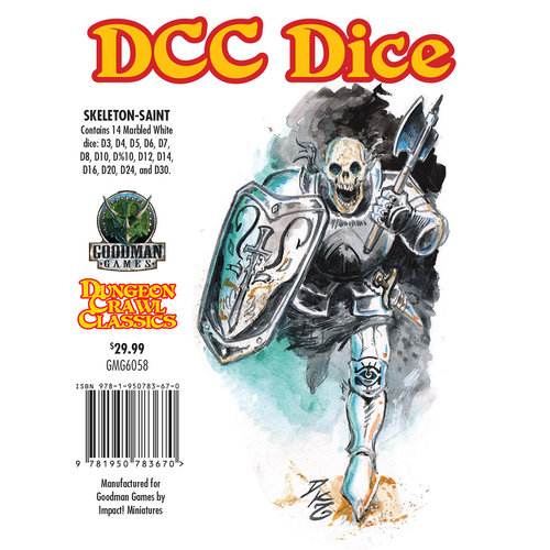 Goodman Games DICE SET 14 DDC: SKELETON-SAINT Goodman Games DICE SET 14 DDC: SKELETON-SAINT