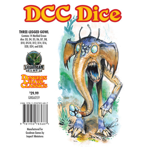 Goodman Games DICE SET 14 DDC: THREE-LEGGED GLOW Goodman Games DICE SET 14 DDC: THREE-LEGGED GLOW