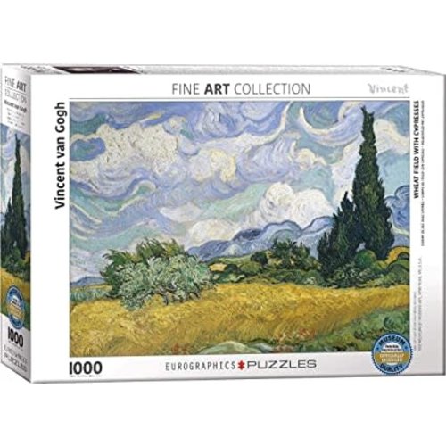 EUROGRAPHICS EG1000 VAN GOGH - WHEAT FIELD WITH CYPRESSES EUROGRAPHICS EG1000 VAN GOGH - WHEAT FIELD WITH CYPRESSES