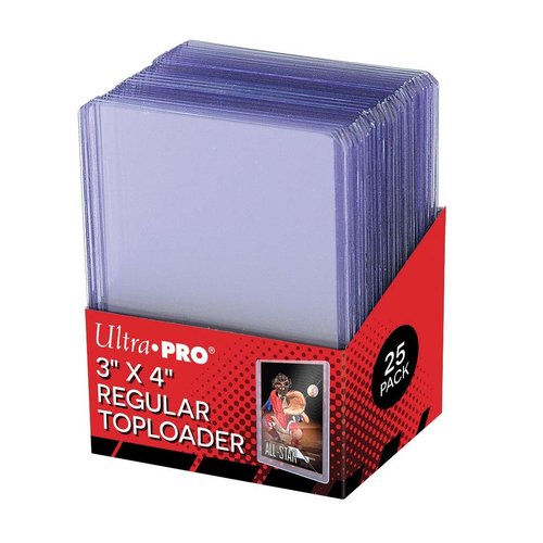 Ultra Pro International DECK PROTECTOR: TOPLOADER - 3X4 CLEAR REGULAR (25)
