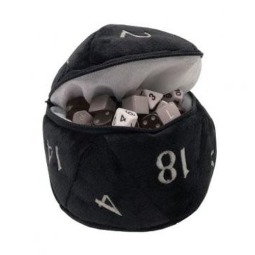 Ultra Pro International DICE BAG: D20 PLUSH - BLACK Ultra Pro International DICE BAG: D20 PLUSH - BLACK