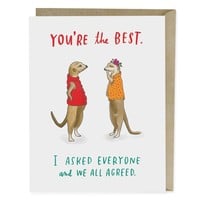 CARD-YOU'RE THE BEST