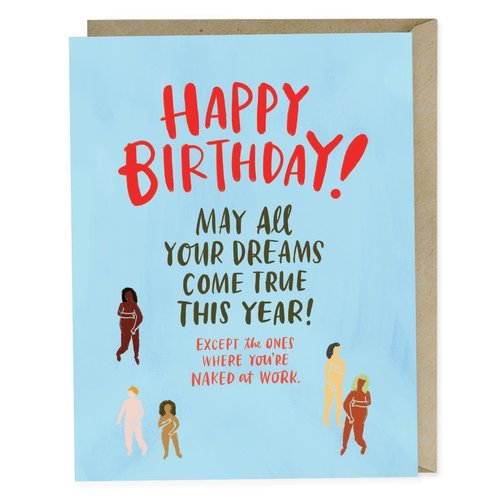 EM and Friends CARD - NAKED AT WORK BIRTHDAY EM and Friends CARD - NAKED AT WORK BIRTHDAY