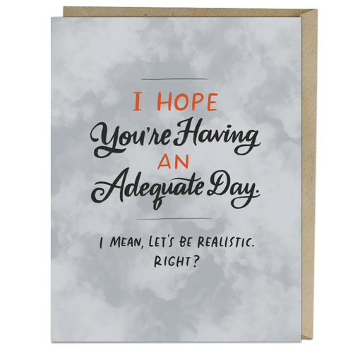 EM and Friends CARD - ADEQUATE DAY EM and Friends CARD - ADEQUATE DAY