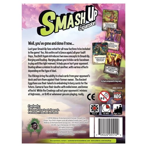 Alderac Entertainment Group SMASH UP: OOPS YOU DID IT AGAIN