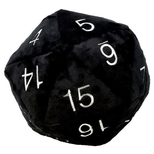 Ultra Pro International PLUSH: JUMBO D20 - BLACK Ultra Pro International PLUSH: JUMBO D20 - BLACK