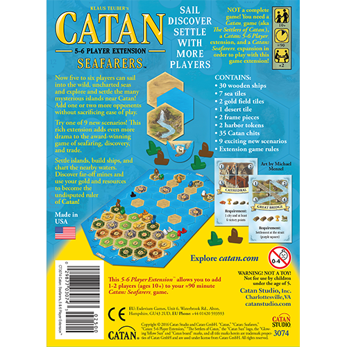 Catan Studios CATAN: SEAFARERS 5-6 PLAYER EXTENSION