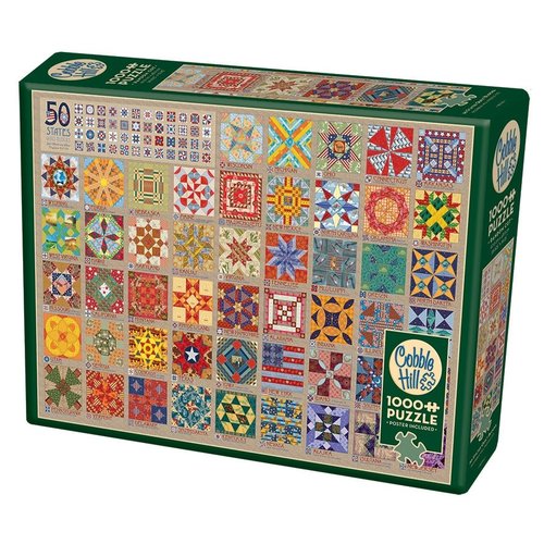 Cobble Hill CH1000 50 STATES QUILT BLOCKS Cobble Hill CH1000 50 STATES QUILT BLOCKS