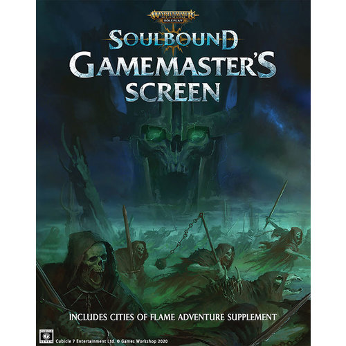 Cubicle 7 WARHAMMER AGE OF SIGMAR - SOULBOUND: GAMEMASTER'S SCREEN Cubicle 7 WARHAMMER AGE OF SIGMAR - SOULBOUND: GAMEMASTER'S SCREEN