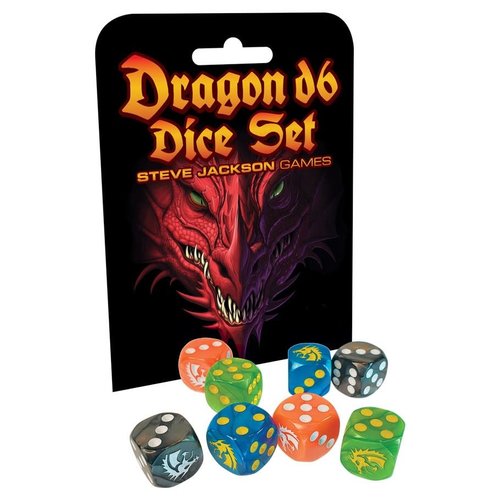 Steve Jackson Games DICE SET: DRAGON (D6) Steve Jackson Games DICE SET: DRAGON (D6)