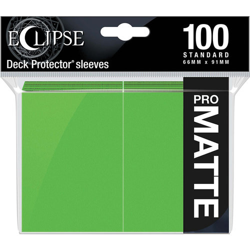 Ultra Pro International DECK PROTECTOR: ECLIPSE MATTE STANDARD - LIME GREEN (100) Ultra Pro International DECK PROTECTOR: ECLIPSE MATTE STANDARD - LIME GREEN (100)