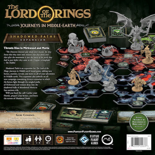 Fantasy Flight Games THE LORD OF THE RINGS: JOURNEYS IN MIDDLE-EARTH - SHADOWED PATHS