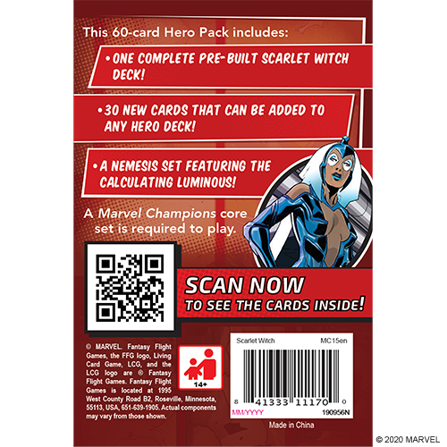 Fantasy Flight Games MARVEL CHAMPIONS LCG: SCARLET WITCH HERO PACK