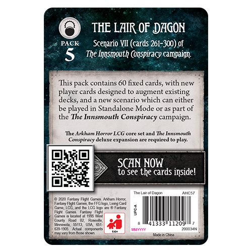 Fantasy Flight Games ARKHAM HORROR LCG: THE LAIR OF DAGON