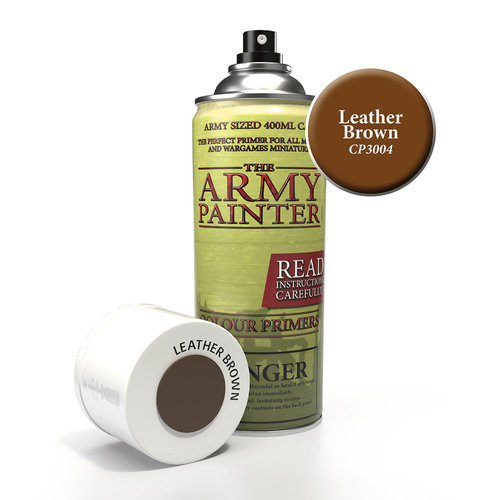 The Army Painter COLOUR PRIMER: LEATHER BROWN The Army Painter COLOUR PRIMER: LEATHER BROWN