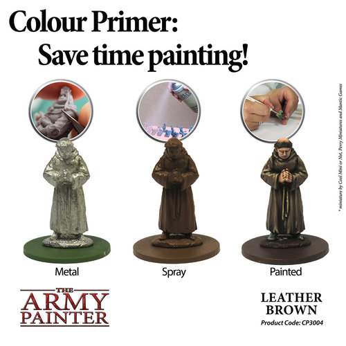 The Army Painter COLOUR PRIMER: LEATHER BROWN