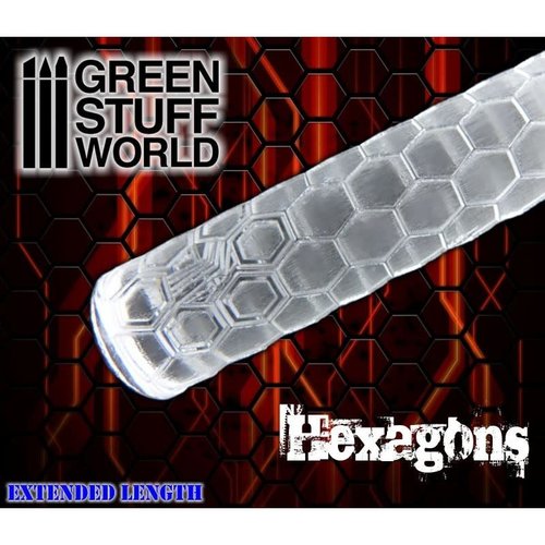 Green Stuff World ROLLING PIN: HEXAGONS Green Stuff World ROLLING PIN: HEXAGONS