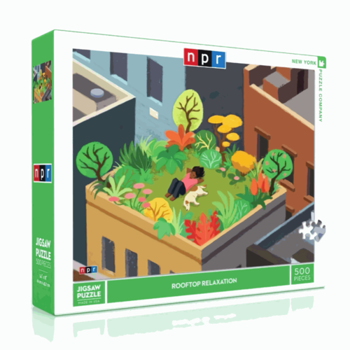 New York Puzzle Company NY500 NPR - ROOFTOP RELAXATION New York Puzzle Company NY500 NPR - ROOFTOP RELAXATION