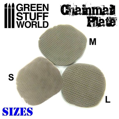 Green Stuff World TEXTURE PLATE: CHAINMAIL - SMALL