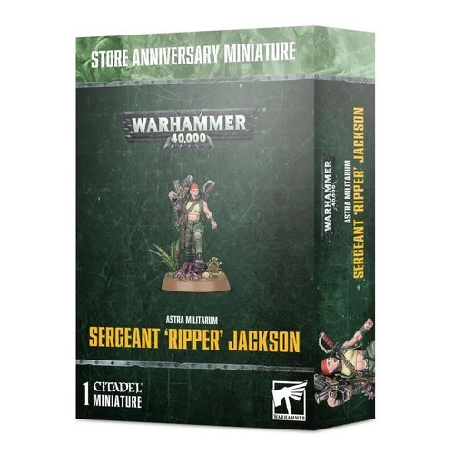 Games Workshop ASTRA MILITARUM CATACHAN SERGEANT RIPPER Games Workshop ASTRA MILITARUM CATACHAN SERGEANT RIPPER