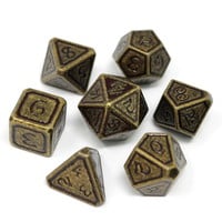 DICE SET 7 METAL UNEARTHED BLOODLINE