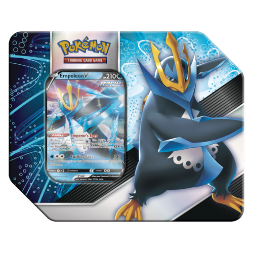 Pokemon USA (Pre-Order) POKEMON: V STRIKERS TIN - EMPOLEON V Pokemon USA (Pre-Order) POKEMON: V STRIKERS TIN - EMPOLEON V