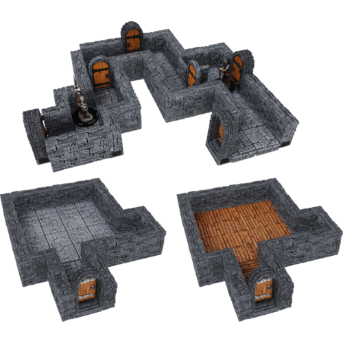 Wizkids WARLOCK TILES: DUNGEON - ONE INCH STRAIGHT WALLS Wizkids WARLOCK TILES: DUNGEON - ONE INCH STRAIGHT WALLS