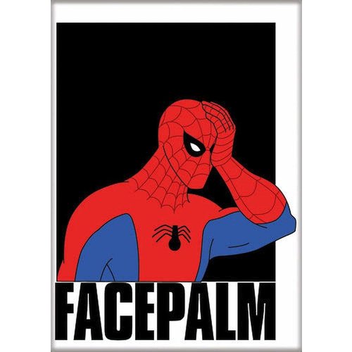 ATA-BOY MAGNET: MARVEL SPIDEY FACEPALM