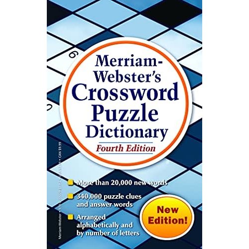 MERRIAM-WEBSTER CROSSWORD DICTIONARY (4th Ed) MERRIAM-WEBSTER CROSSWORD DICTIONARY (4th Ed)