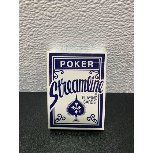 US Playing Card Company STREAMLINE POKER BLUE US Playing Card Company STREAMLINE POKER BLUE