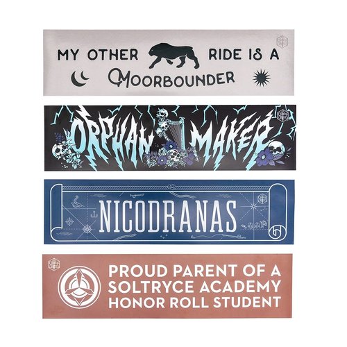 Darrington Press / Critical Role CRITICAL ROLE MIGHTY NEIN BUMPER STICKER 4-PACK SET Darrington Press / Critical Role CRITICAL ROLE MIGHTY NEIN BUMPER STICKER 4-PACK SET