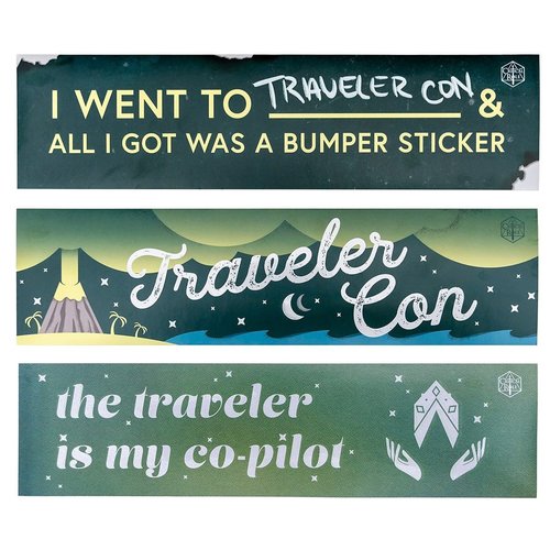 Darrington Press / Critical Role CRITICAL ROLE TRAVELER CON BUMPER STICKER 3-PACK SET Darrington Press / Critical Role CRITICAL ROLE TRAVELER CON BUMPER STICKER 3-PACK SET