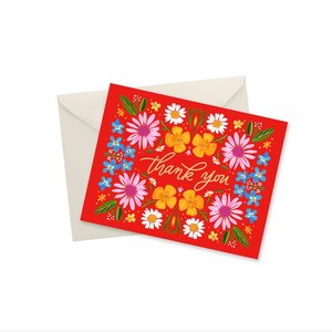 Doodles Ink Designs CARD - THANK YOU MEADOW GOLD FOIL