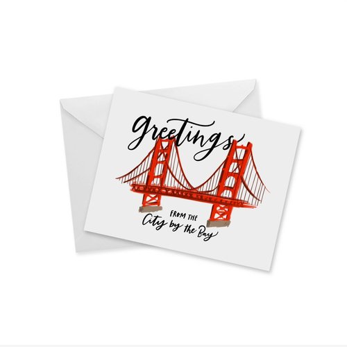 Doodles Ink Designs CARD - GREETINGS FROM THE CITY BY THE BAY (SF) Doodles Ink Designs CARD - GREETINGS FROM THE CITY BY THE BAY (SF)