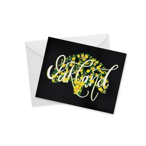 Doodles Ink Designs CARD - OAKLAND SCRIPT NOTECARD