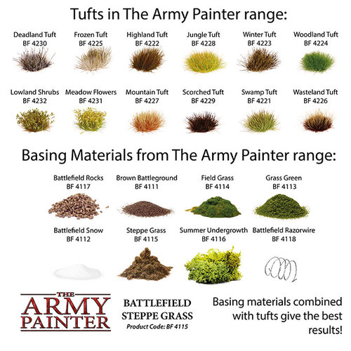 The Army Painter BATTLEFIELDS: BATTLEFIELD STEPPE GRASS