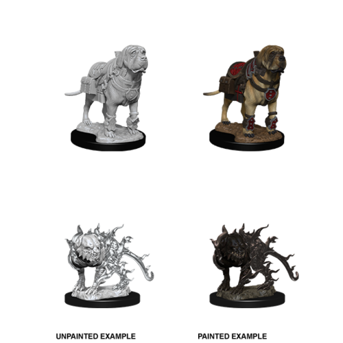 Wizkids MINIS: D&D: MASTIFF & SHADOW MASTIFF Wizkids MINIS: D&D: MASTIFF & SHADOW MASTIFF
