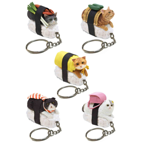 Clever Idiots BLIND BOX CAT SUSHI KEYCHAIN VERSION 1