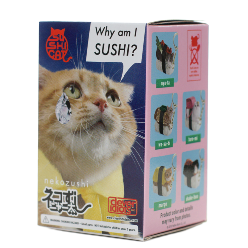 Clever Idiots BLIND BOX CAT SUSHI KEYCHAIN VERSION 1