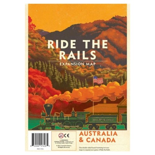 Capstone Games RIDE THE RAILS: AUSTRALIA & CANADA MAPS Capstone Games RIDE THE RAILS: AUSTRALIA & CANADA MAPS