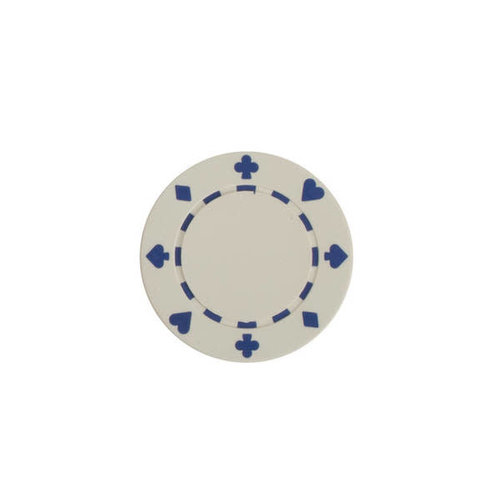 CHH Quality Products POKER CHIP 11G SUITED WHITE (50 ct) CHH Quality Products POKER CHIP 11G SUITED WHITE (50 ct)