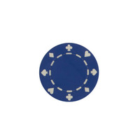 POKER CHIP 11G SUITED BLUE (50 ct)