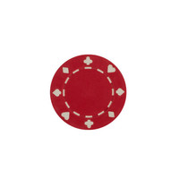 POKER CHIP 11G SUITED RED (50 ct)