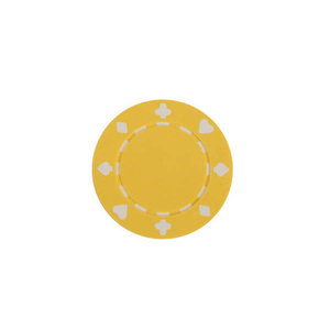 CHH Quality Products POKER CHIP 11G SUITED YELLOW (50 ct)