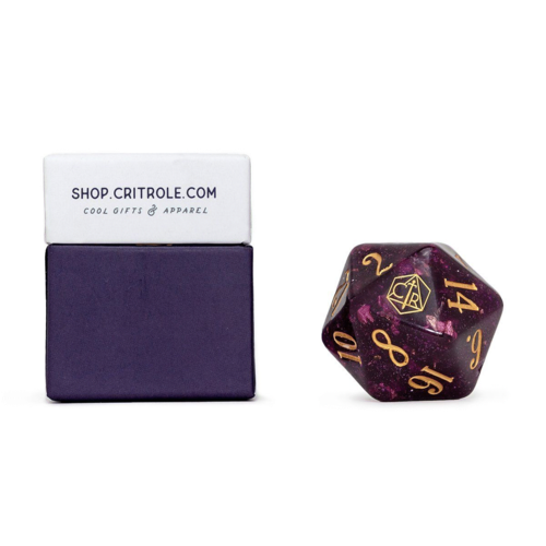 Darrington Press / Critical Role CRITICAL ROLE OVERSIZED PURPLE D20 DIE Darrington Press / Critical Role CRITICAL ROLE OVERSIZED PURPLE D20 DIE
