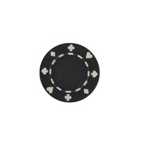 POKER CHIP 11G SUITED BLACK (25 ct)