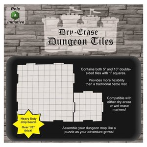 Role 4 Initiative DRY ERASE DUNGEON TILES: WHITE COMBO PACK