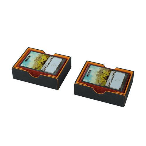 GAMEGENIC DECK BOX: CARDS' LAIR 400+ BLACK / ORANGE