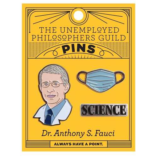 UNEMPLOYED PHILOSOPHERS PIN: DR ANTHONY S FAUCI SET UNEMPLOYED PHILOSOPHERS PIN: DR ANTHONY S FAUCI SET