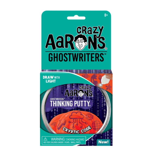 Crazy Aaron's Putty World THINKING PUTTY - GHOSTWRITERS - CRYPTIC CODE